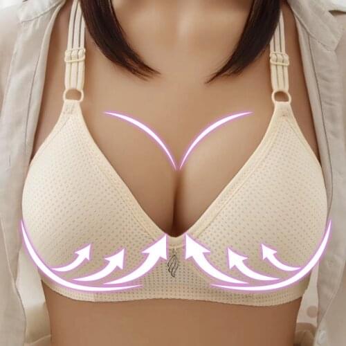 Sports Bra Spring Summer Seamless Sexy Front Button Bra Push Up Underwear Buckle Fashion Female B C Cup Chest Lingerie Brassiere