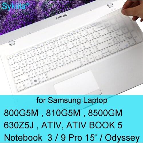 Keyboard Cover for Samsung Notebook 3 9 Pro 15 Odyssey ATIV BOOK 2 5 800G5M 810G5M 8500GM 630Z5J Silicone Skin Protector Laptop