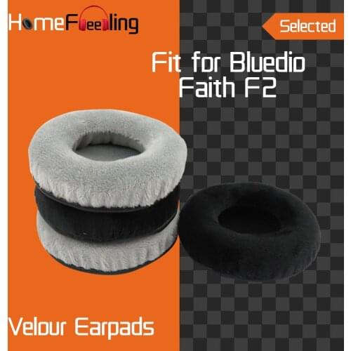 Homefeeling velour Earpads for Bluedio F2 Faith 2 Headphones Earpad Cushions Covers Velvet Ear Pad Replacement