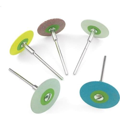 HP) 26mm Dental Laboratory Rubber Diamond Polisher Wheel Disc For Porcelain/ Zirconia Restoration