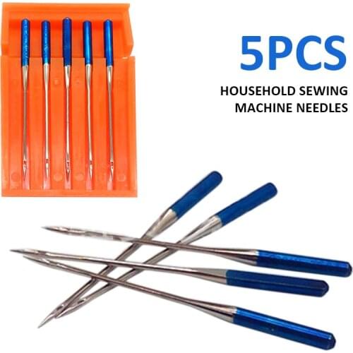 5Pcs/lot Stainless Steel Anti-jumper Needle Sewing Machine Needles Size 11 for thin Fabrics Universal Sewing Needle Tools