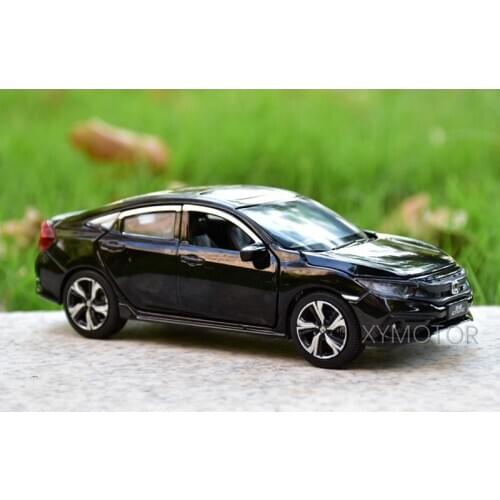 Jackiekim 1/32 For Honda CIVIC 2019 Diecast Model CAR Toys kids Gifts Pull Back Black/Blue/Red/White/Orange Metal,Plastic,Rubber