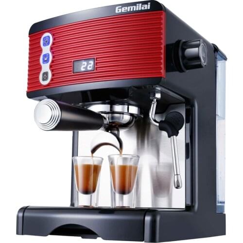 CRM 3601 Espresso Coffee Maker 1.7L Automatioc Household Commercial Coffee Machine Espresso Steam Milk Foam