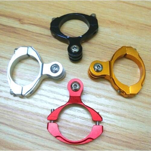 Clownfish Aluminum Bicycle Bike Cycle Handlebar Bar Clamp Mount for Xiaomi Yi 4K/Gopro Hero7 6 5 3 SJCAM SJ8 Sj6 H9 Mijia Tripod