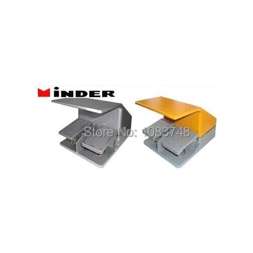 MDB6-L12 (MDYDT1-15) double foot switch with cover aluminum silver contacts