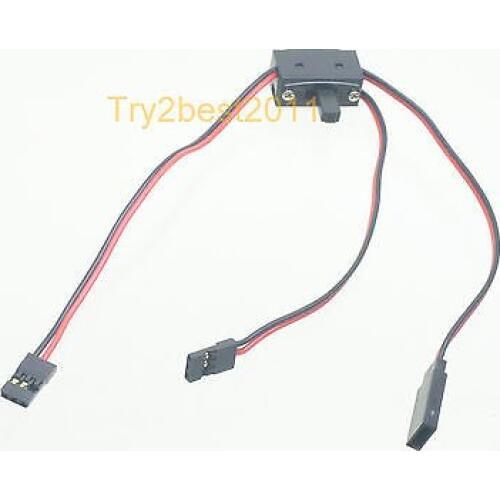 Upgraded three-wire line cord switch universal plug for JR Futaba servo rc model