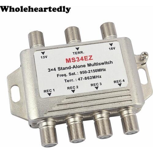 MultiSwitch lnb Satellite Splitter FTA TV LNB Multi Switch Cascade Sate llite 3 in 4 Out Multiswitch For DVB-S2 DVB-T2