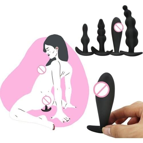 Soft Silicone Anal Butt Plug Gay Sex Toys For Men Woman Couples Vagina Clitoris Bullet Vibrator Erotic Bullet Adult Erotic Toy