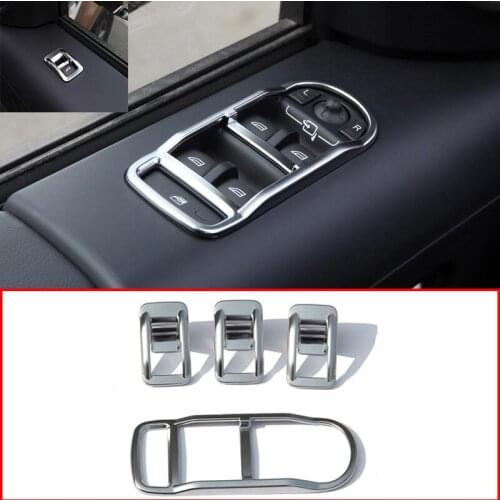 Car Inner Door Glass Lift Switch Button Frame Cover Trim Sticker For Land Rover Freelander 2 2007-2016 Auto Styling Accessories