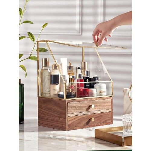 Cosmetics boxes jewelry skincare draw-out type household desktop jewellery shelf jewelry storage storage box perfume organizer