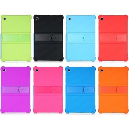 30PCS/Lot Silicone Cover For Samsung Galaxy Tab S6 Lite P610 TabA 8.0 T290 10.1 T510 S5E T720 Stand Soft Protectors Case