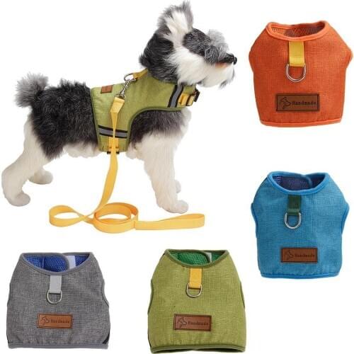 Pet Dog Breathable Walking Harness Vest Adjustable Traction Rope Chest Strap