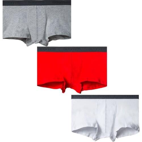 3PCS Men Underwear Boxer Shorts Set Breathable Cotton Sexy Boxers Man Underpants Solid Men Panties Boxershorts High Quality