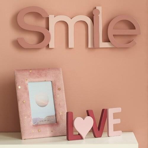 Nordic letter ornaments home living room TV background wall decoration childrens bedroom wall decoration creative pendant