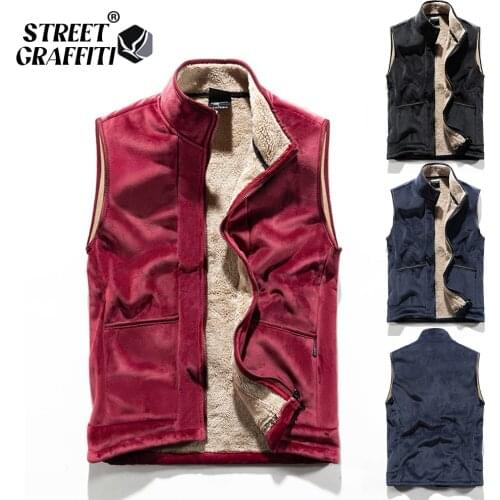 Men 2021 Autumn New Thick Sleeveless Men Winter Outwear Fashion Casual Vest Jacket Waistcoat Warm Cotton L-6XL Vests Waistcoat