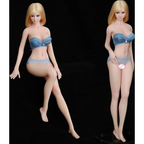 1/6 LDDOLL 28M Pale Skin Girl Flexible Silicone Seamless Body Toy Action Figure For OB Head
