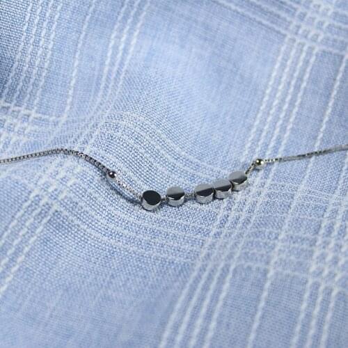 100% 925 Sterling Silver Jewelry five beads geometric Hand Blacelets best Valentines Day & Christmas Gift