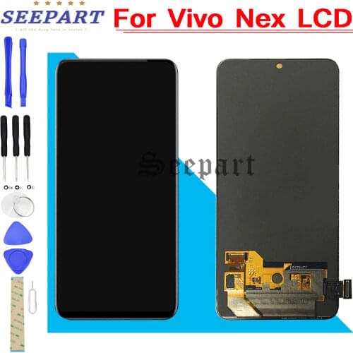 100% Tested Original AMOLED Display Vivo Nex LCD Display +Touch Screen Original Screen Digitizer Assembly Vivo NEX S LCD Screen