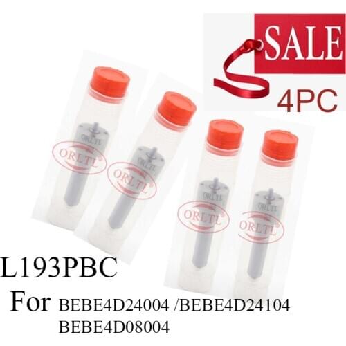 4 pieces L 193 PBC Injection Nozzle L193PBC for V0LV0 Injector BEBE4D08004 BEBE4D24004 BEBE4D24104