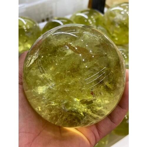 40-100mm Natural topaz ball quartz crystal ball healing decoration