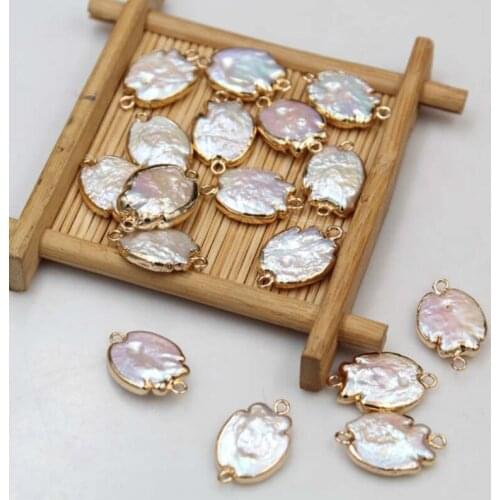 5pcs/lot Natural Freshwater Pearl Baroque Charms Pendant For DIY Handmade Jewelry Making Accessories