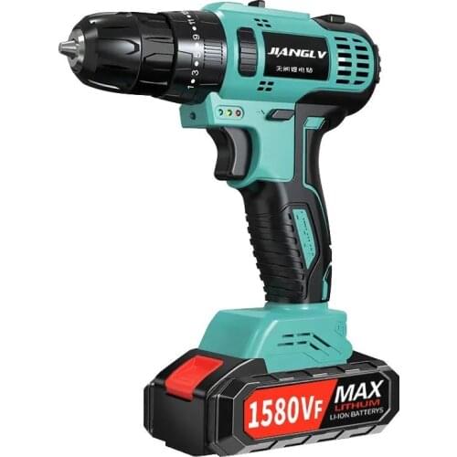 1580VF 21V Brushless Electric Drill Cordless Screwdriver Battery Mini Electric Power Screwdriver Drill
