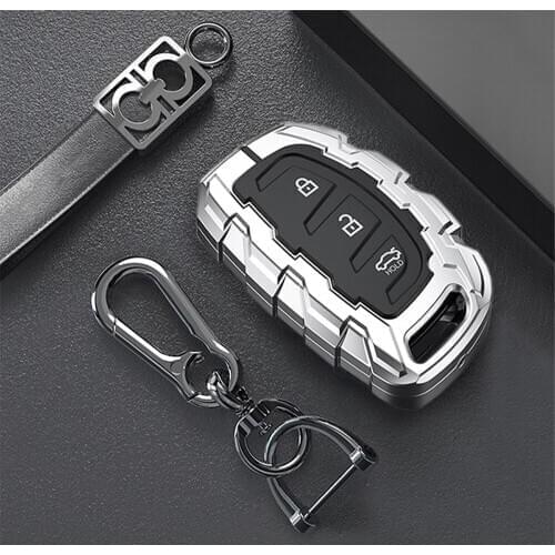 Zinc Alloy Car Remote Key Case Cover Fob For Hyundai Tucson Elantra Sonata I40 IX35 I45 Smart 3 Button Keyless Entry Car Styling