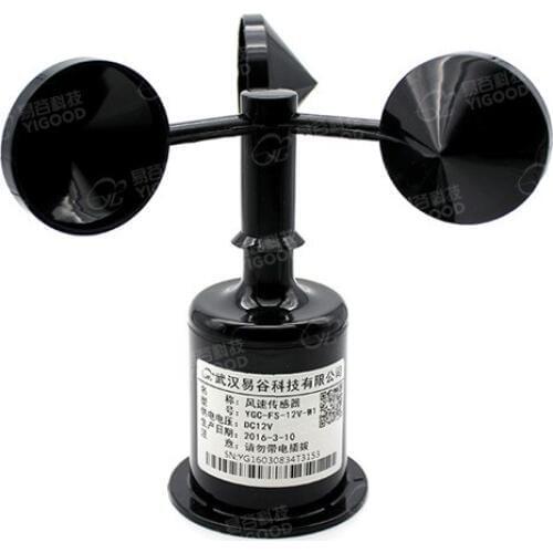 YGC-FS IoT Wind Speed Sensor/transmitter Three-cup Anemometer RS485 Digital Signals