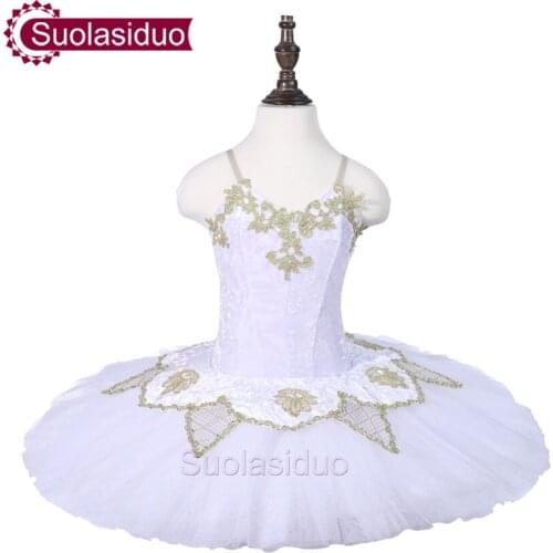 Children White Ballet Tutu Black Swan Performance Stage Wear Girls Ballet Dance Competition Costumes Women Ballet Skirt