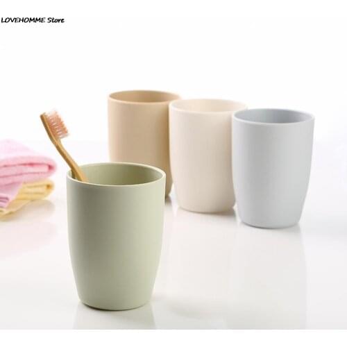 1PC Bathroom Japanese-style Thick Circular Cups Toothbrush Holder Cup PP Rinsing Cup Wash Tooth Mug Sanitary Ware