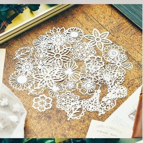 KSCRAFT White Lace Paper Doilies/Placemats for Wedding Party Decoration Supplies Scrapbooking Paper Crafts
