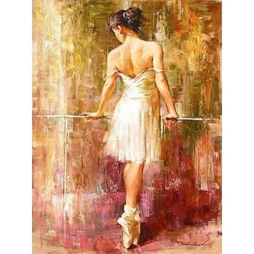 Modern Style Oil Paints By Numbers on Canvas Girl Naked Back Painting Poster Decor Wall Art Pictures for Living Room Bedroom