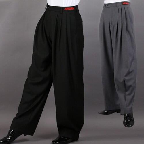 MenS Latin Dance Pants Modern Ballroom Dance Practice Clothing Professional Rumba Tango Samba Cha Cha Dance Clothes DQL4529