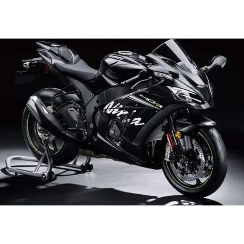 4 Gifts New ABS Injection mold Full Fairings Kit fit for Kawasaki Ninja ZX-10R zx10r 2016 2017 16 17 Body set Nice black matte