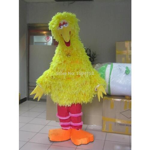 New Yellow Big Bird Costume Mascot fancy dress for adult size Halloween carival party event