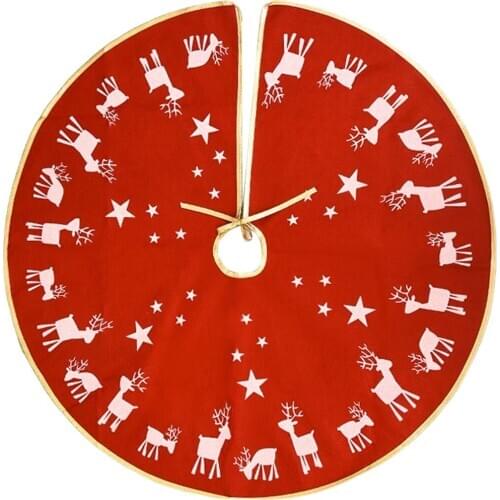 Newest Arrival Christmas Tree Skirt Fashion Elk Christmas Tree Skirt Apron Christmas Christmas Holiday Party Ornaments