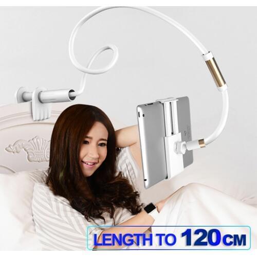 Tablet Stands Phone Holder Flexible Desktop Support Tablet 4.0 To 10.6 inch Bed Clip Bracket For iPad Huawei Sumsung Tab 100cm