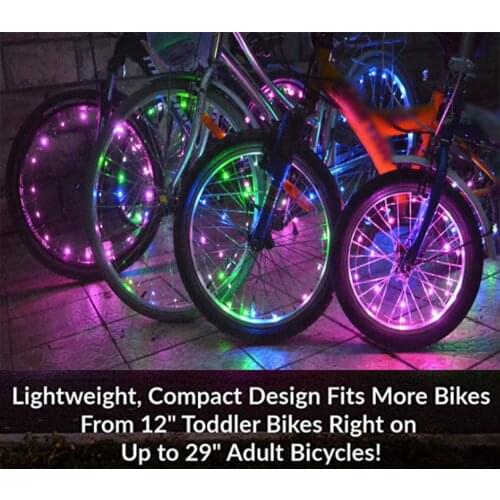 Professional 6 Colors 2M LED Bicycle Wheel Lights Mountain Road Riding Cycling Motorcycle Spoke Flash Lamp Lights Waterproof