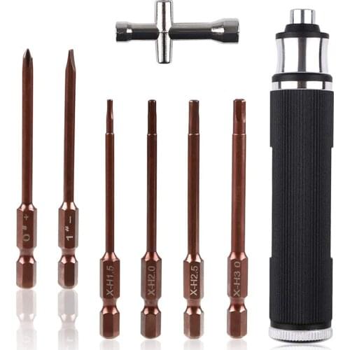RC Tools Kit Screwdrivers Repair Set 7 in 1 Hex Driver Hand Set for RC Car RC Boat Helicopter RC FPV Racing Drone