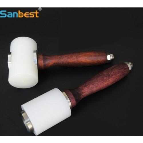 Sanbest Leather Carving Craft Hammer Tool Kit DIY 350/320g Cowhide Punch Cutting Sewing Hammers Tools