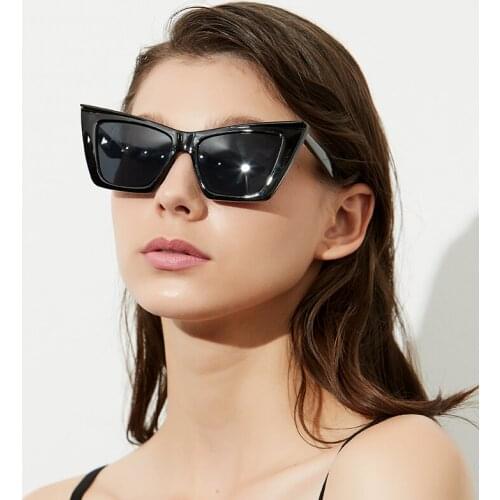 80S 90S Cat Eye Sunglasses Women Brand Design Leopard Cateye Frame Trendy Stylish Men Y2K Sun Glasses Shades Female Uv Eyewear