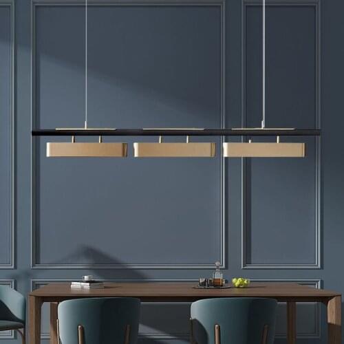 Modern light luxury restaurant chandelier minimalist hotel clubhouse villa bar chandelier living room model study art lamp