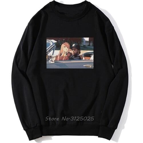 Zero Two Ice Cube Darling In The Franxx Hoodie Funny hoodies Men Autumn Winter Pullover Sweatshirt Streetwear Harajuku