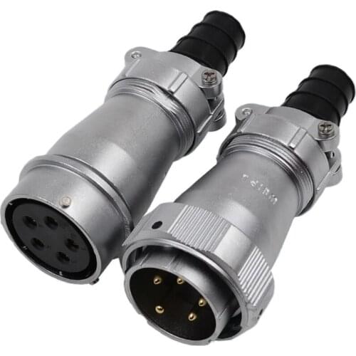 WEIPU WY40 TI+ZI Waterproof Industrial M40 Extension Screw Welding Electrical Cable Wire Connector 5 9 15 26 31 Pin IP67 Adapter