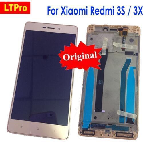 LTPro Original Best Working LCD Display Touch Screen Digitizer Assembly with Frame For Xiaomi Redmi 3 3S 3pro / 3X Phone Parts