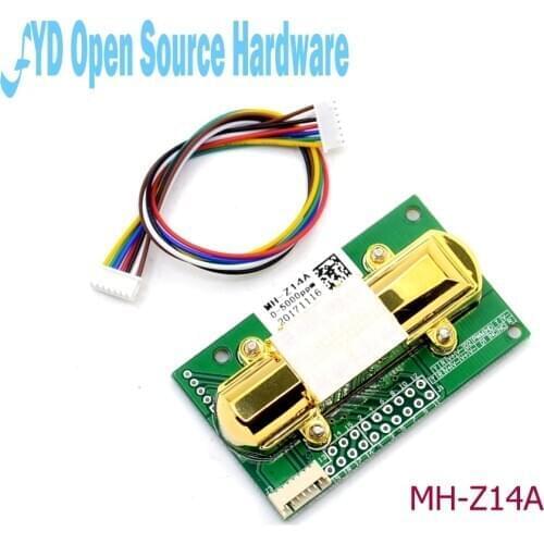 1pcs CO2 SENSOR MH-Z14A infrared carbon dioxide sensor module,serial port, PWM, analog output with cable