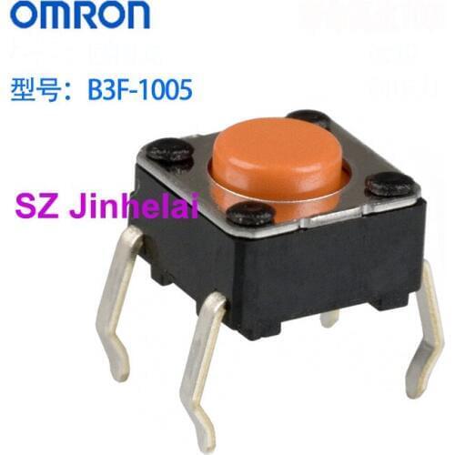 100pcs OMRON B3F-1005 Authentic original TACTILE SWITCH 2.55N,Key button 6*6*4.3mm