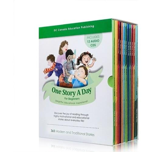 12 books One Story A Day For Beginners 365 Stories From Everyday Life Around The World English Reading Book Funny Tales Age 5-7