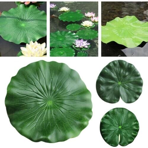 15/18 /28 Cm Simulation Artificial Leaf Garden Leaf Lily Pond Flower Water Tank Decoration Pond Plant X7G3