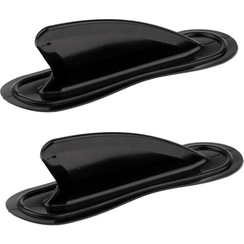 2pcs Kayak Skeg Tracking Fin Kayak Fin Watershed Board Canoe Large Black